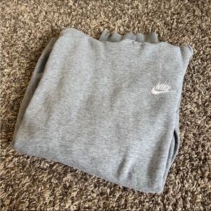 Nike Men's Heather Gray Crewneck Sweater
